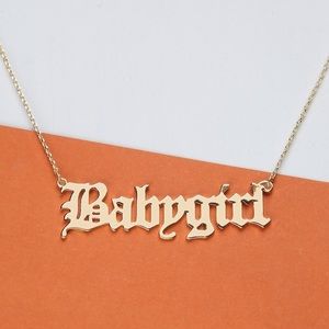 🆕Babygirl Cursive Chain Necklace🆕